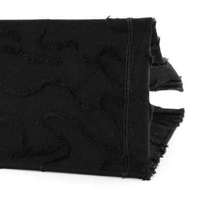 Christian Dior Canvas Embroidered Camouflage Book Tote Black 10 of 13