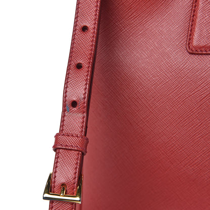 Prada Saffiano Lux Medium Tote Fuoco 19 of 19