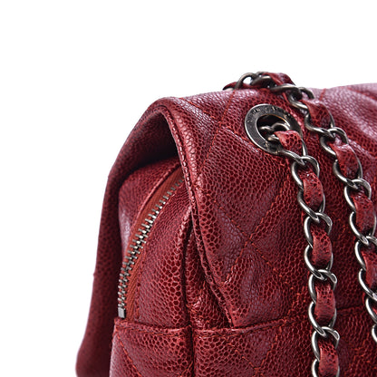 Chanel Caviar Quilted Jumbo Easy Flap Red 10 of 13