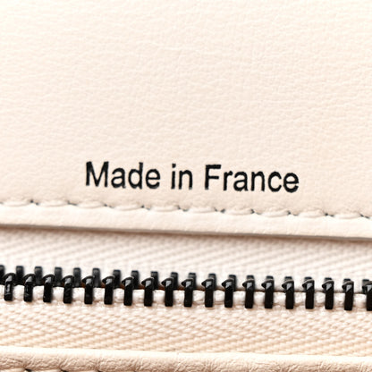 Delvaux Calfskin Patent Calfskin GM Tempete Satchel Black White 7 of 18