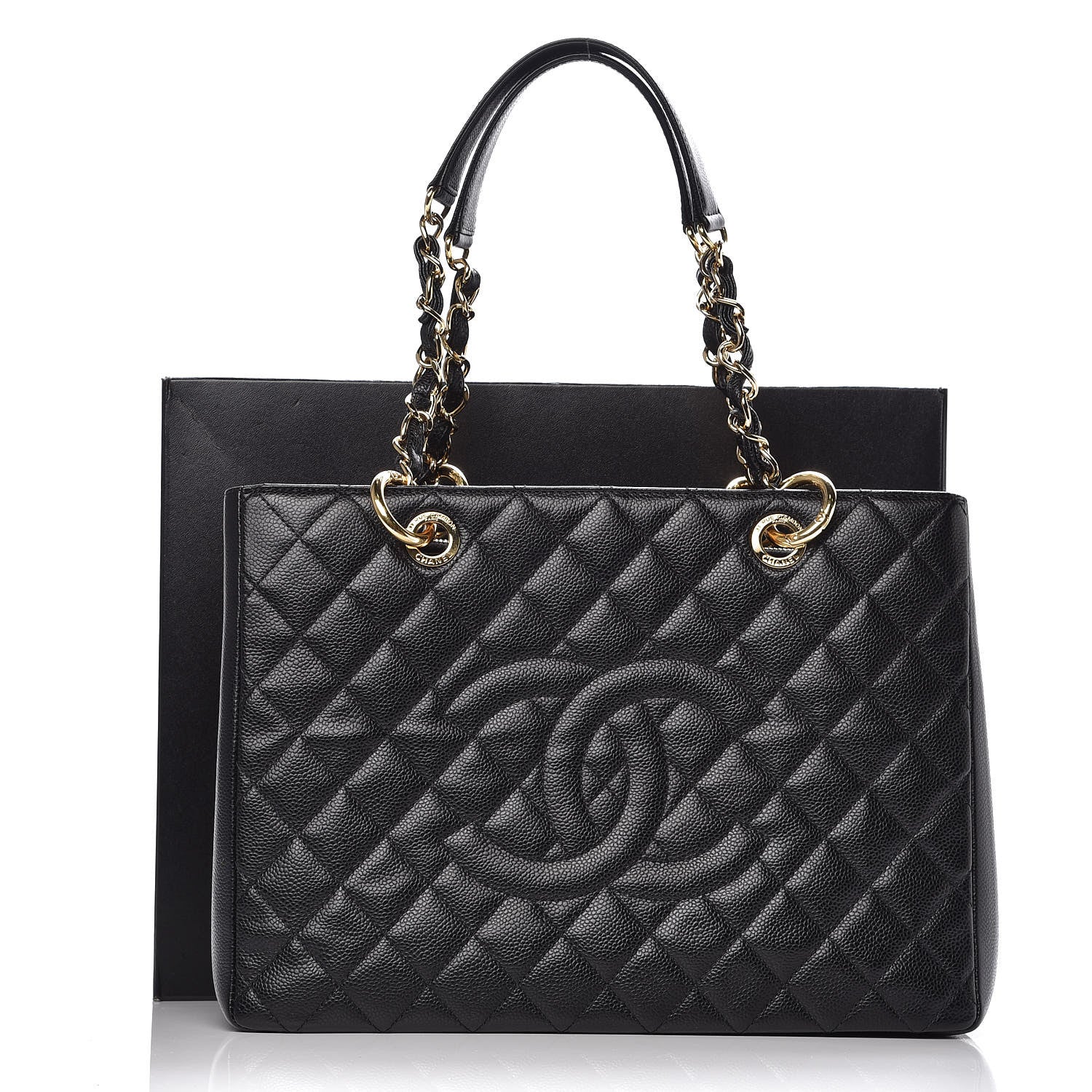 Chanel Caviar Quilted Grand Shopping Tote GST Black 11 of 11