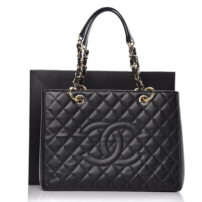Chanel Caviar Quilted Grand Shopping Tote GST Black 11 of 11