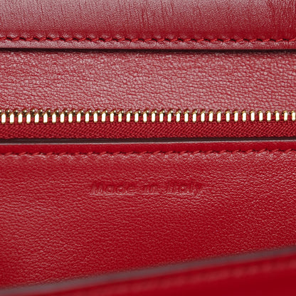 Celine Box Calfskin Medium Classic Box Flap Bag Red 6 of 8