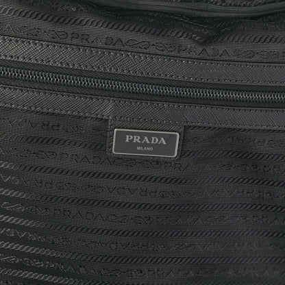 Prada Tessuto Nylon Hibiscus Print Trolley Luggage Green 13 of 18