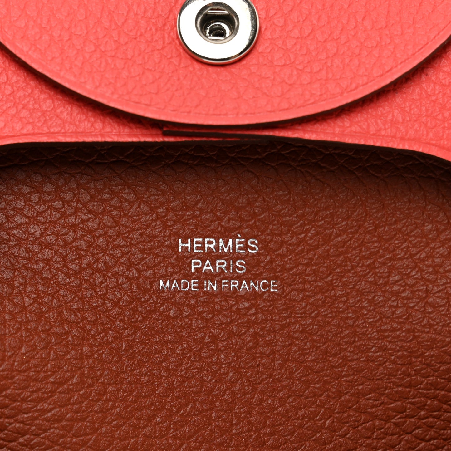 Chevre Mysore Bastia Verso Coin Purse Rose Texas Sienne