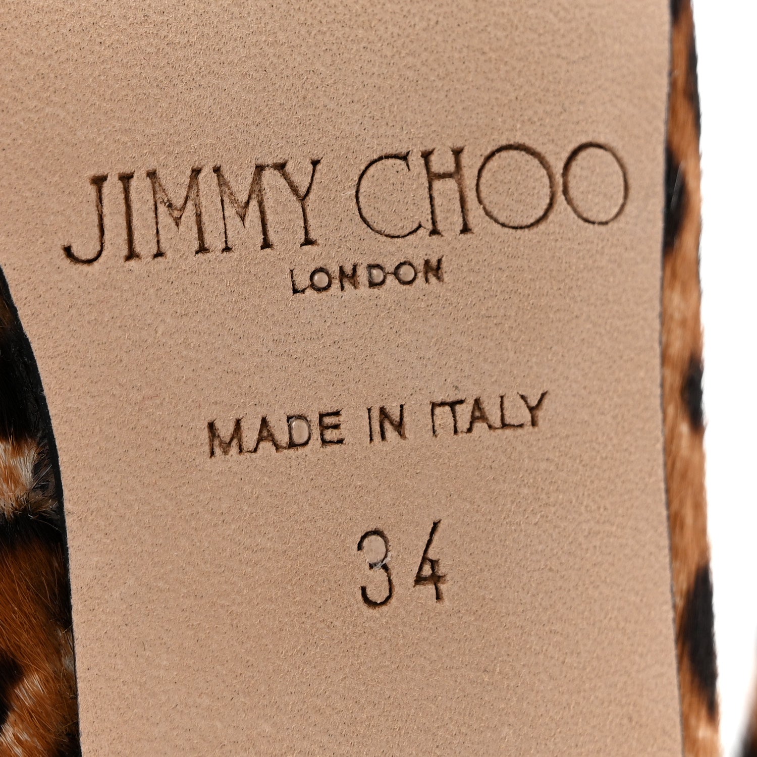 Jimmy Choo Pony Hair Leopard Helena Pumps 34 Natural 8 of 11
