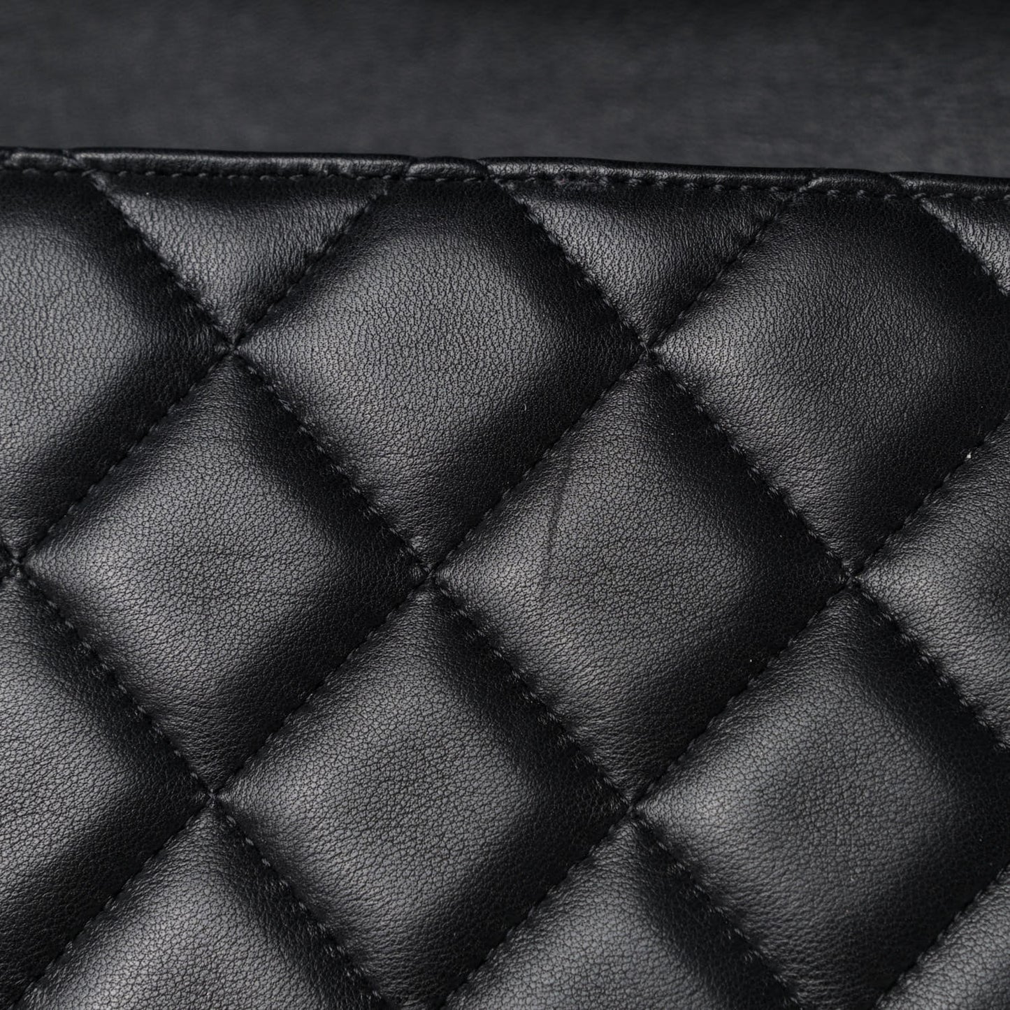 Lambskin Quilted Maxi Single Flap Black