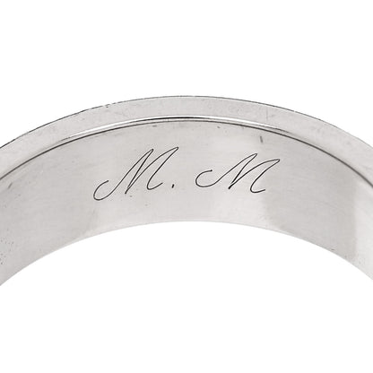 Cartier 18K White Gold 5.5mm LOVE Ring 53 6.5 5 of 5