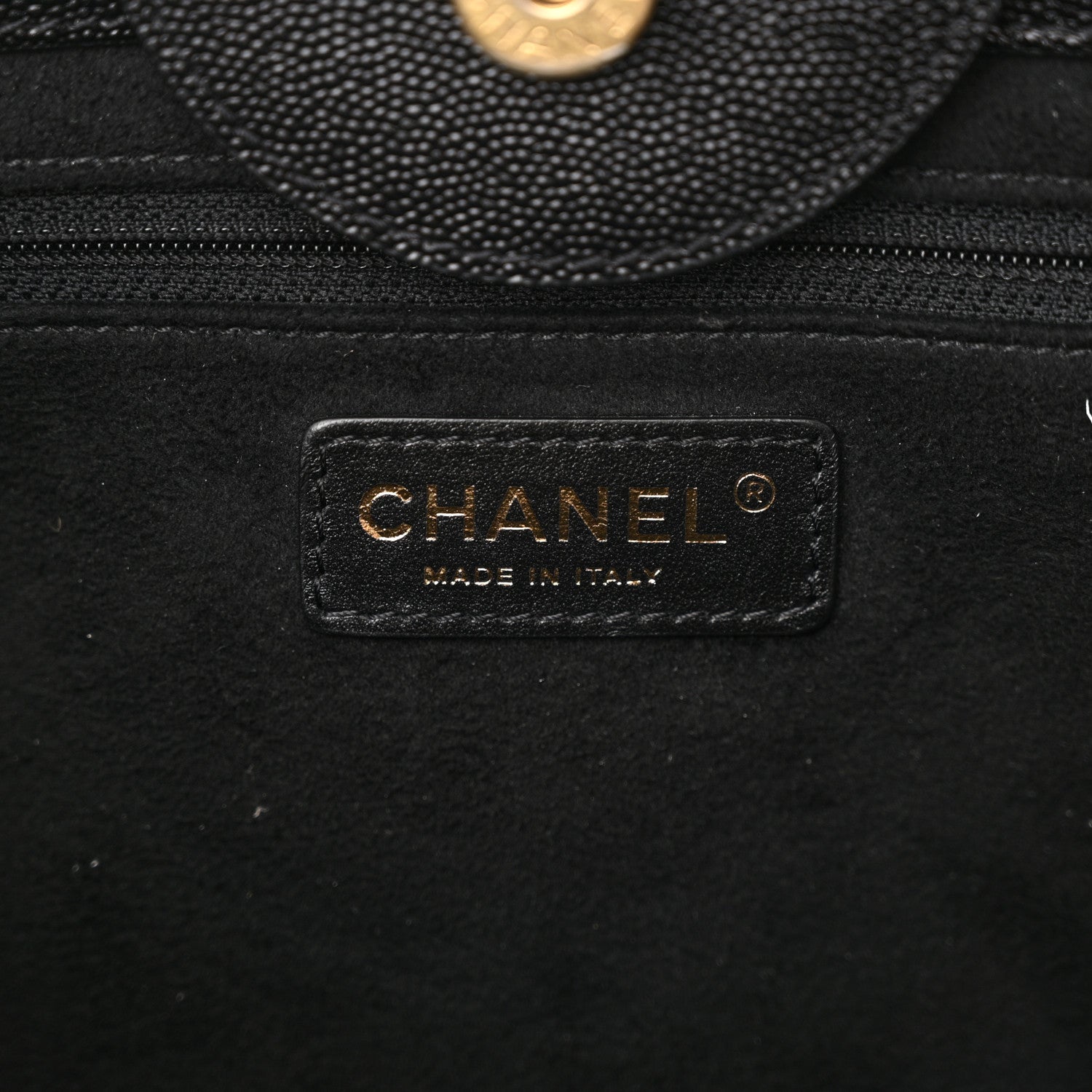 Chanel Caviar Small Studded Deauville Tote Black 6 of 12