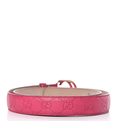Gucci Guccissima Signature Interlocking G Belt 90 36 Blossom 3 of 6