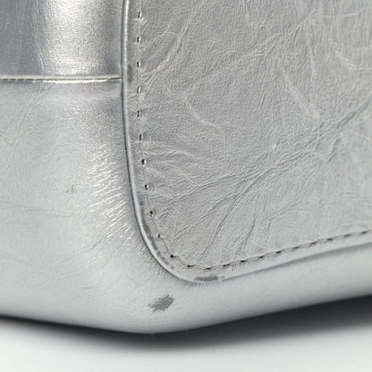 Chanel Metallic Lambskin Calfskin Quilted Medium Gabrielle Hobo Silver 5 of 6