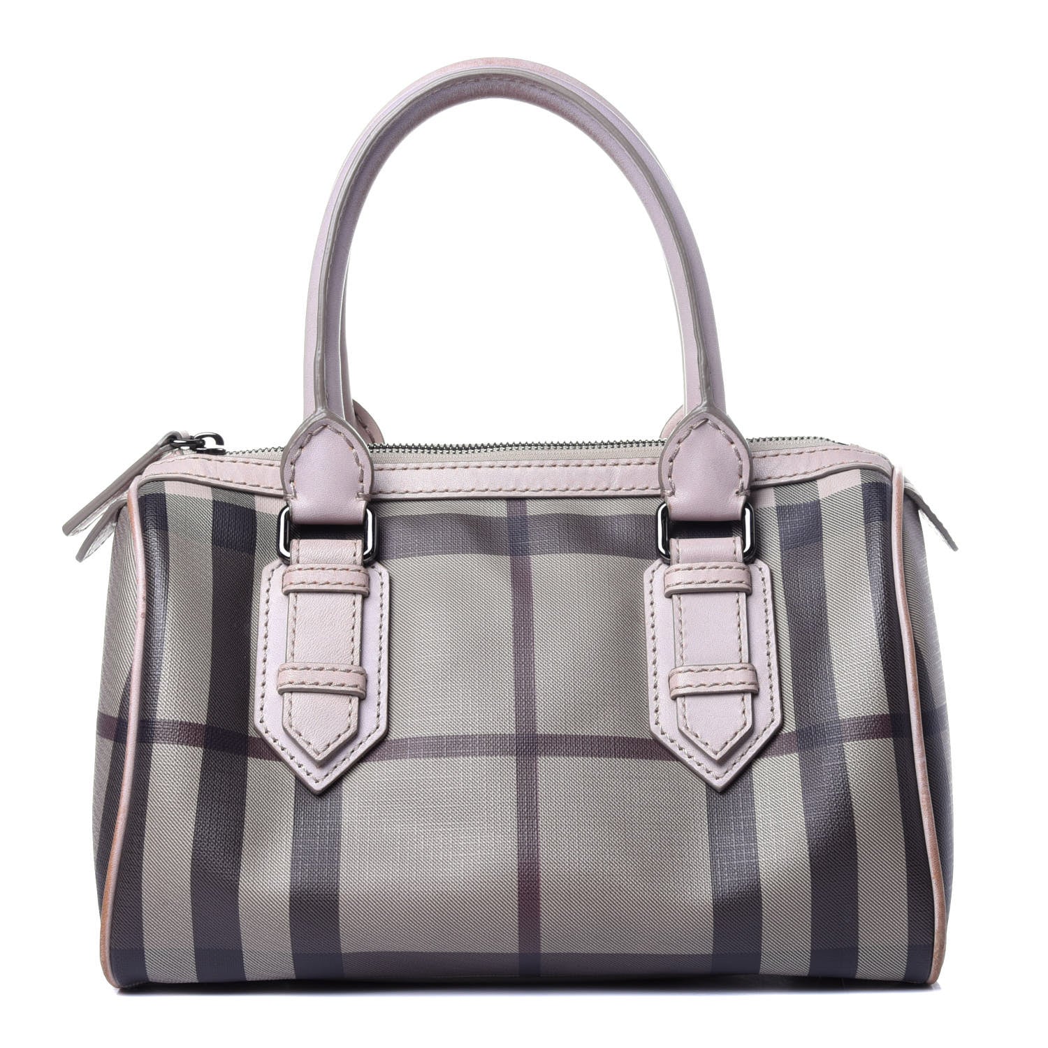 Burberry Smoked Check Small Chester Bowling Bag Purple 1 of 14