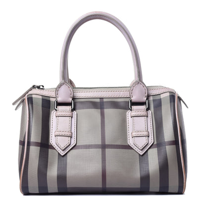Burberry Smoked Check Small Chester Bowling Bag Purple 1 of 14