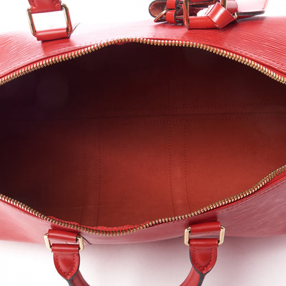 Louis Vuitton Epi Keepall 45 Castillan Red 7 of 9