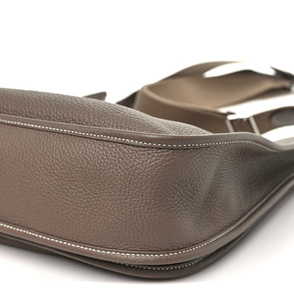 Hermes Taurillon Clemence Evelyne III PM Etoupe 10 of 11