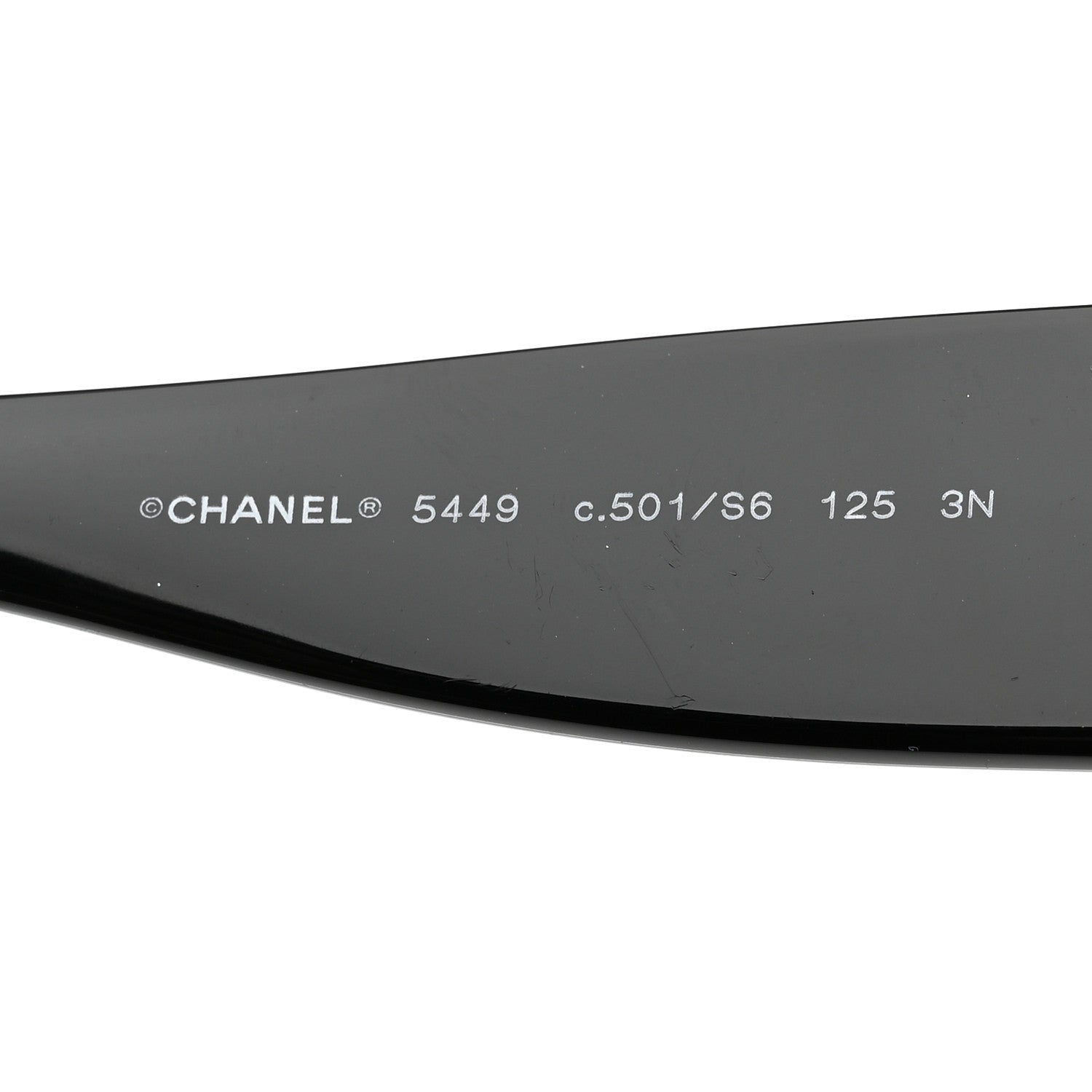 Chanel Acetate Shield Sunglasses 5449-A Black 5 of 8