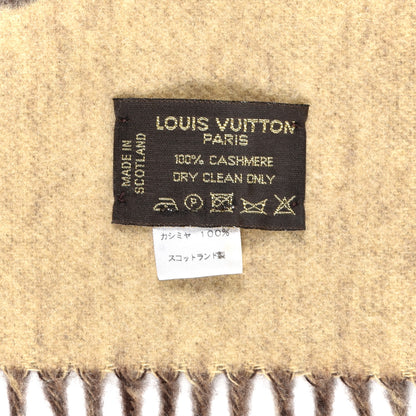 Louis Vuitton Cashmere Monogram Reykjavik Scarf Brown 5 of 5