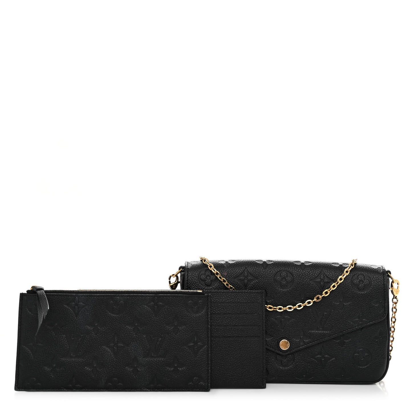 Empreinte Pochette Felicie Chain Wallet Black