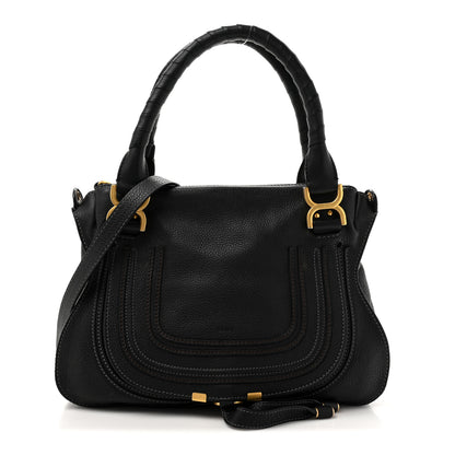 Chloe Calfskin Medium Marcie Satchel Black 1 of 14