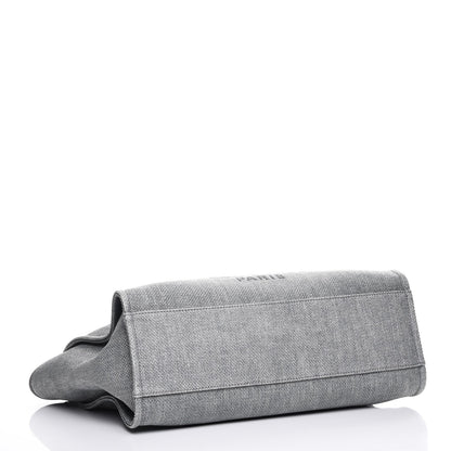 Chanel Canvas Large Deauville Tote Grey 5 of 8