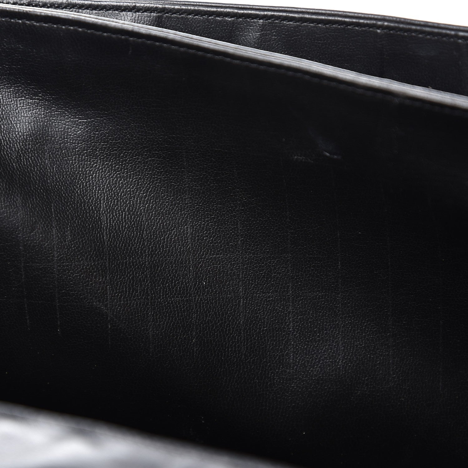 Chanel Lambskin Quilted Briefcase Laptop Bag Black 10 of 15