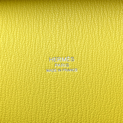 Hermes Taurillon Clemence Jypsiere 28 Lime 5 of 8