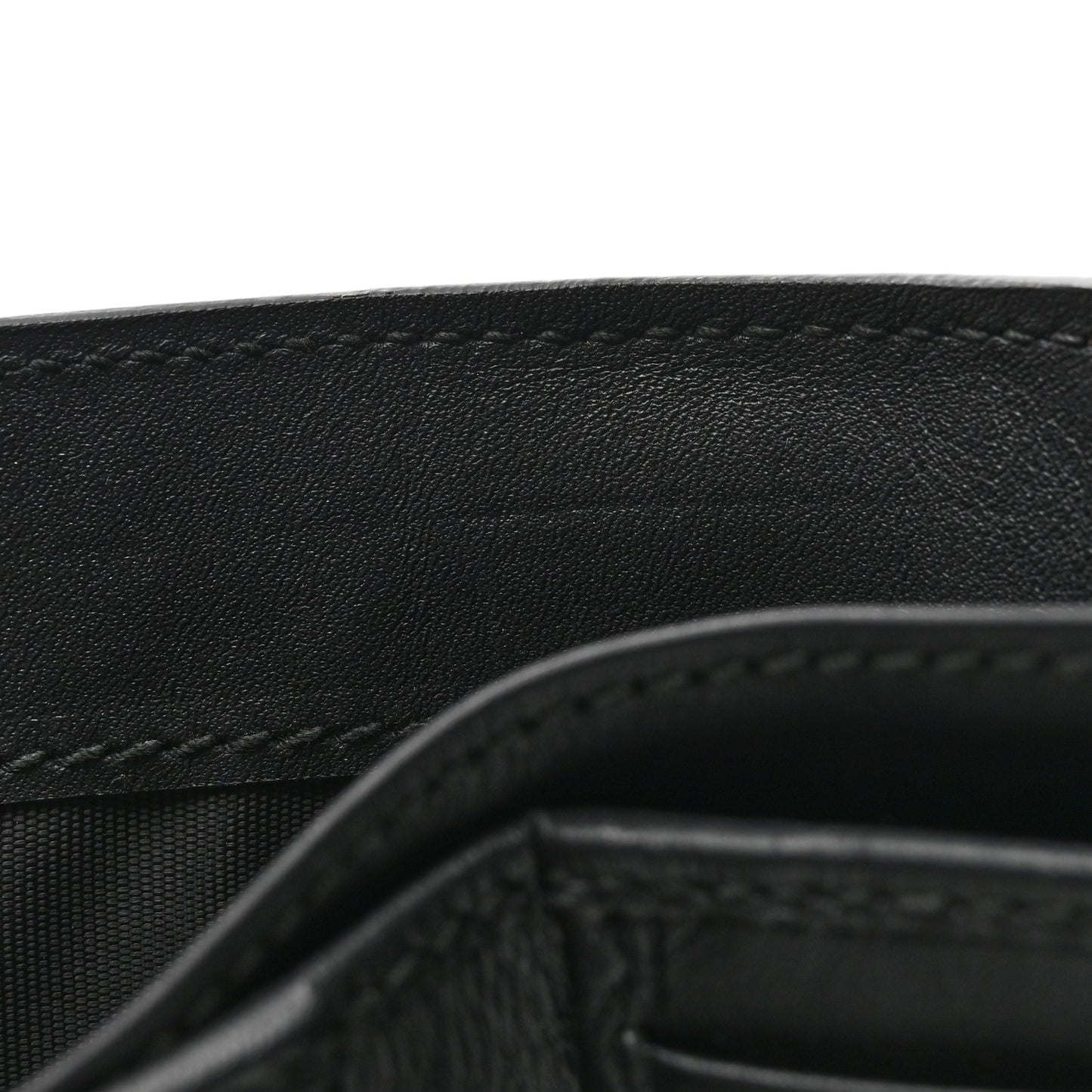 GG Supreme Monogram Pearl Studded French Wallet Black