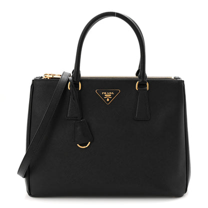 Prada Saffiano Lux Large Galleria Double Zip Tote Black 1 of 10