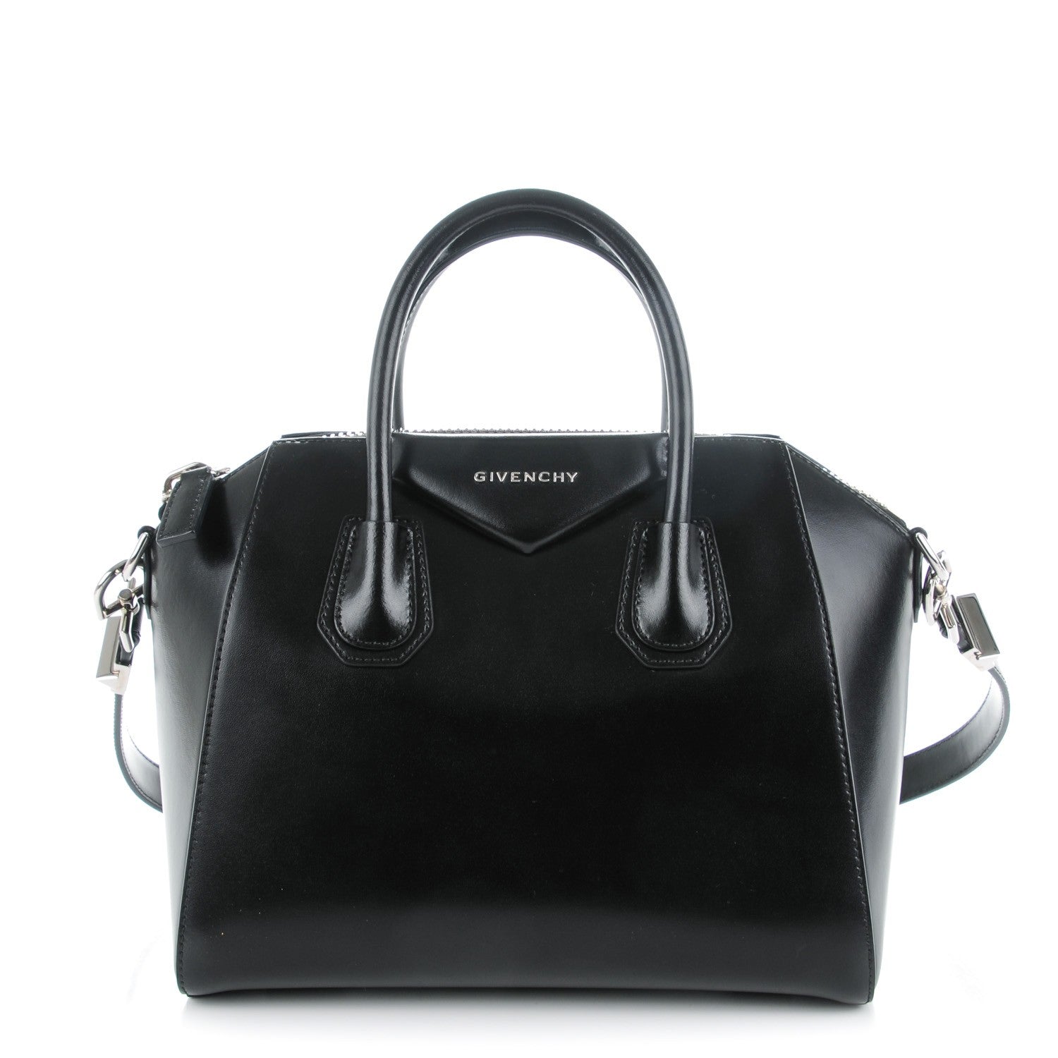Givenchy Shiny Lord Calfskin Small Antigona Black 1 of 7