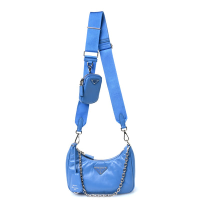 Prada Nappa Soft Padded Re-Edition 2005 Shoulder Bag Pervinca 1 of 10