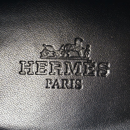 Hermes Suede Goatskin Womens Royal Loafers 41 Black 9 of 10