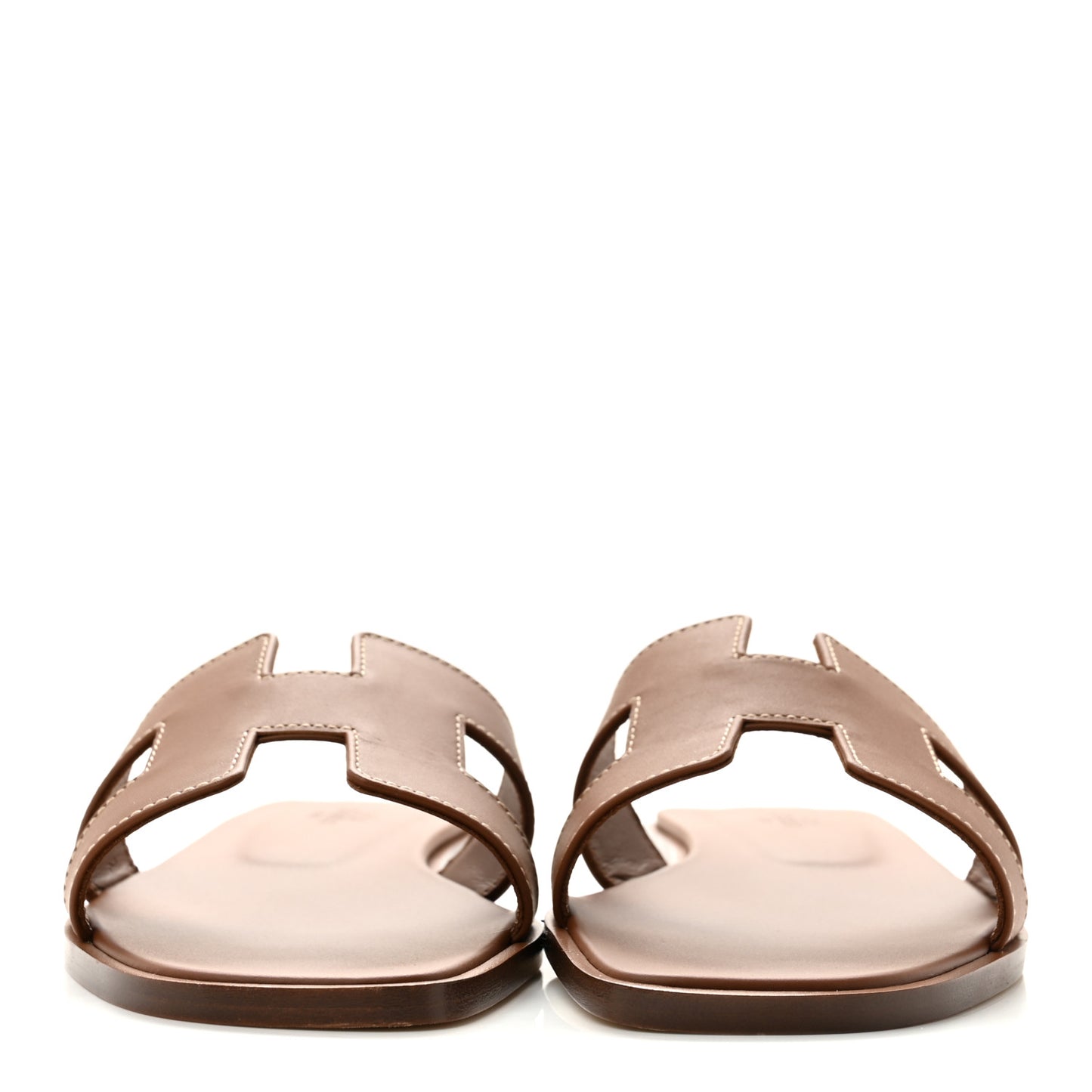 Box Calfskin Oran Sandals 37.5 Gold