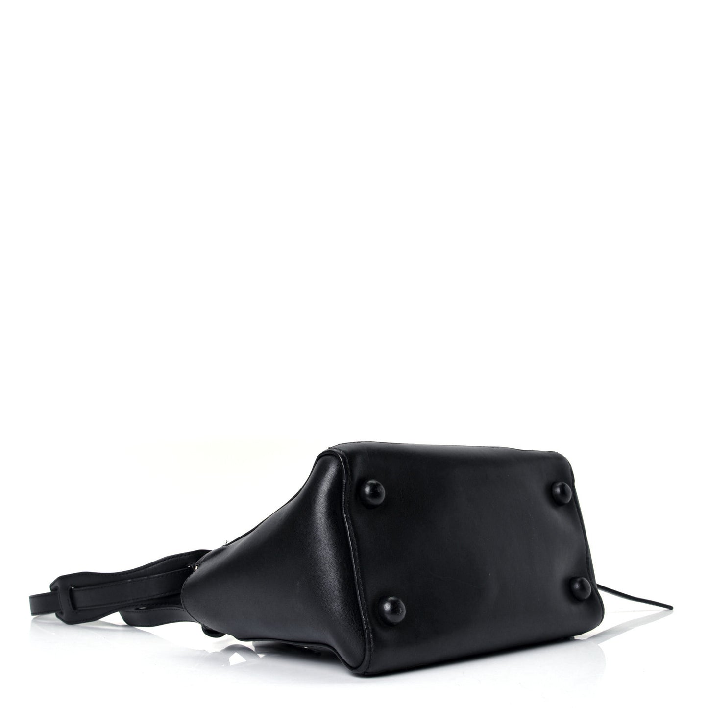 Calfskin Small Ames Patchwork Satchel Black