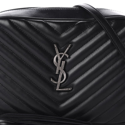 Saint Laurent Calfskin Matelasse Monogram Lou Camera Bag Black 10 of 10