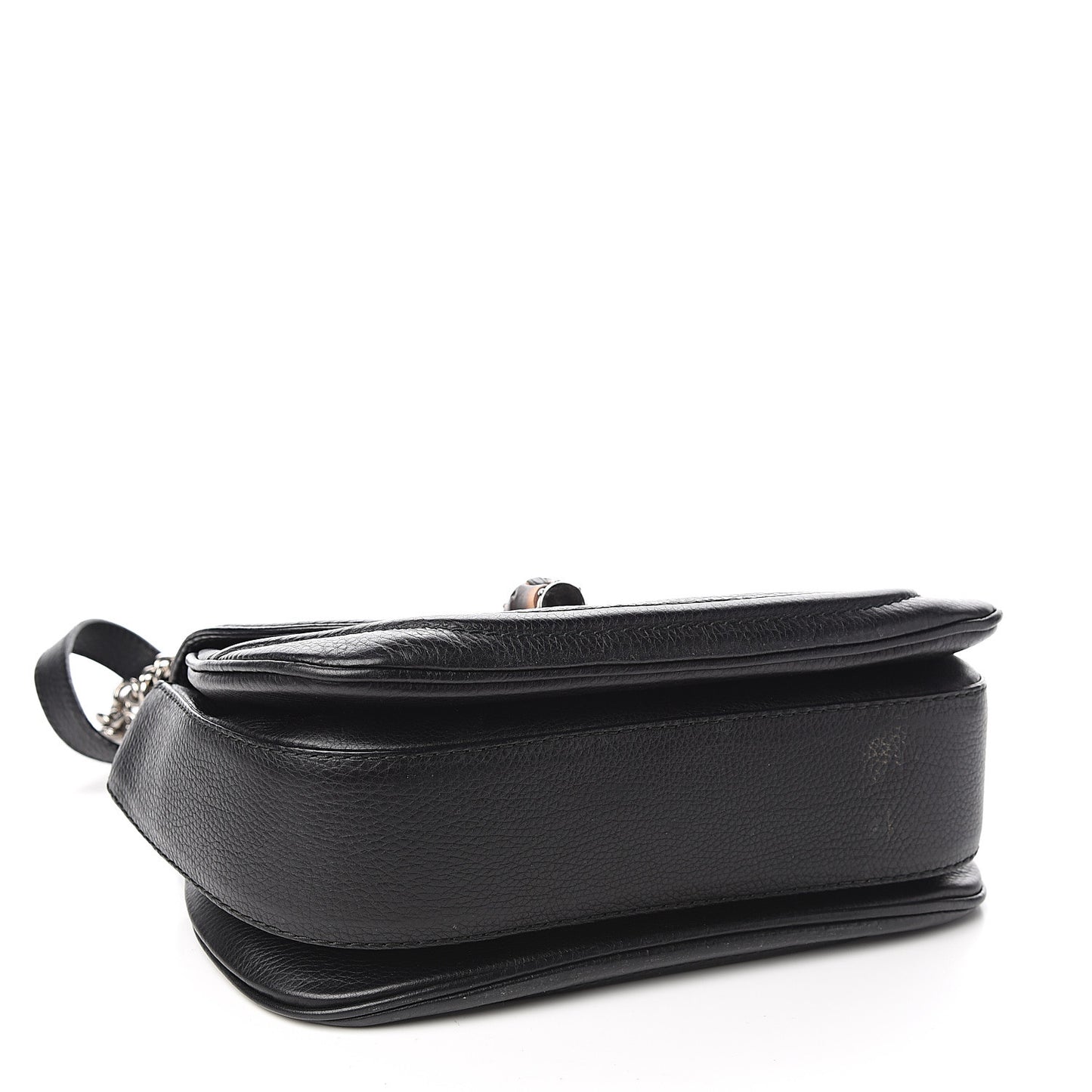 Calfskin Medium New Bamboo Top Handle Bag Black