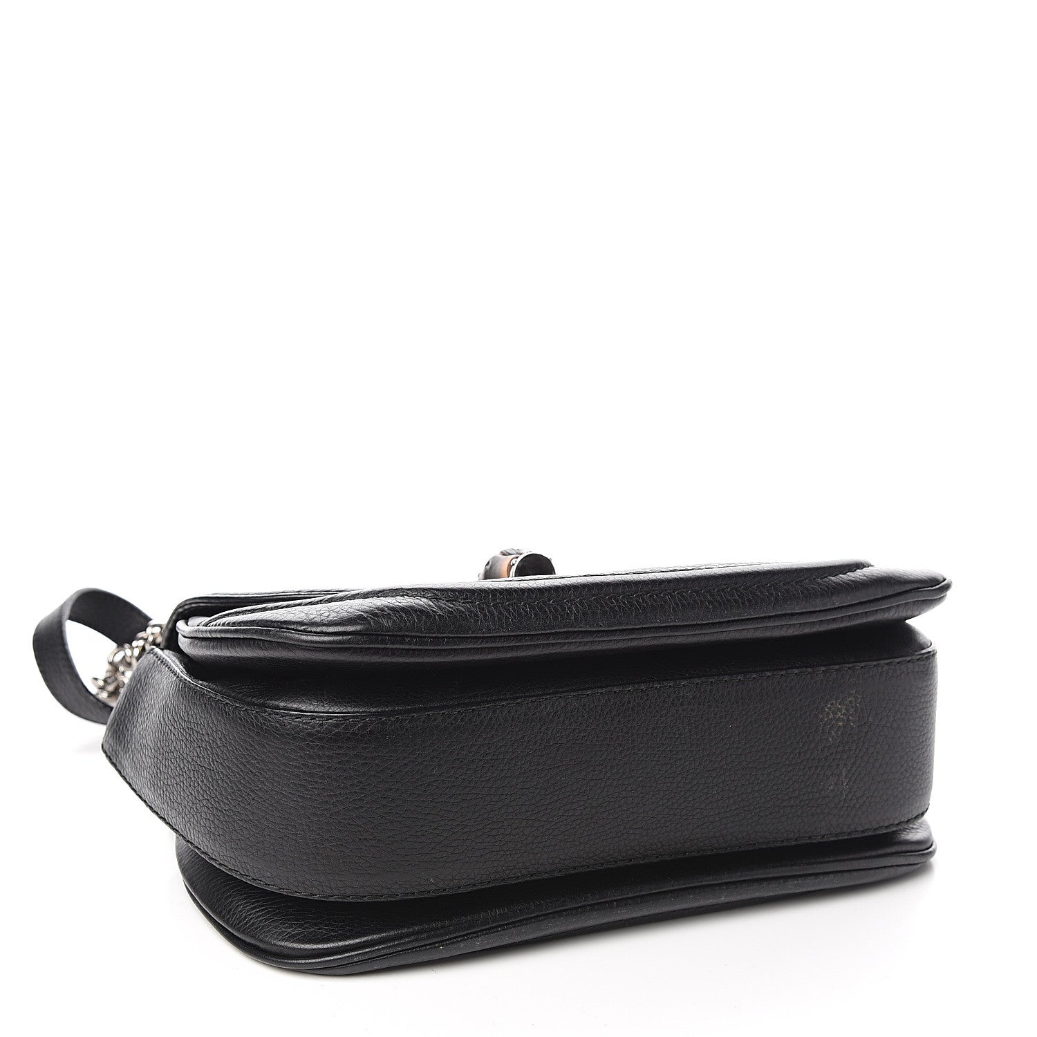 Gucci Calfskin Medium New Bamboo Top Handle Bag Black 3 of 12