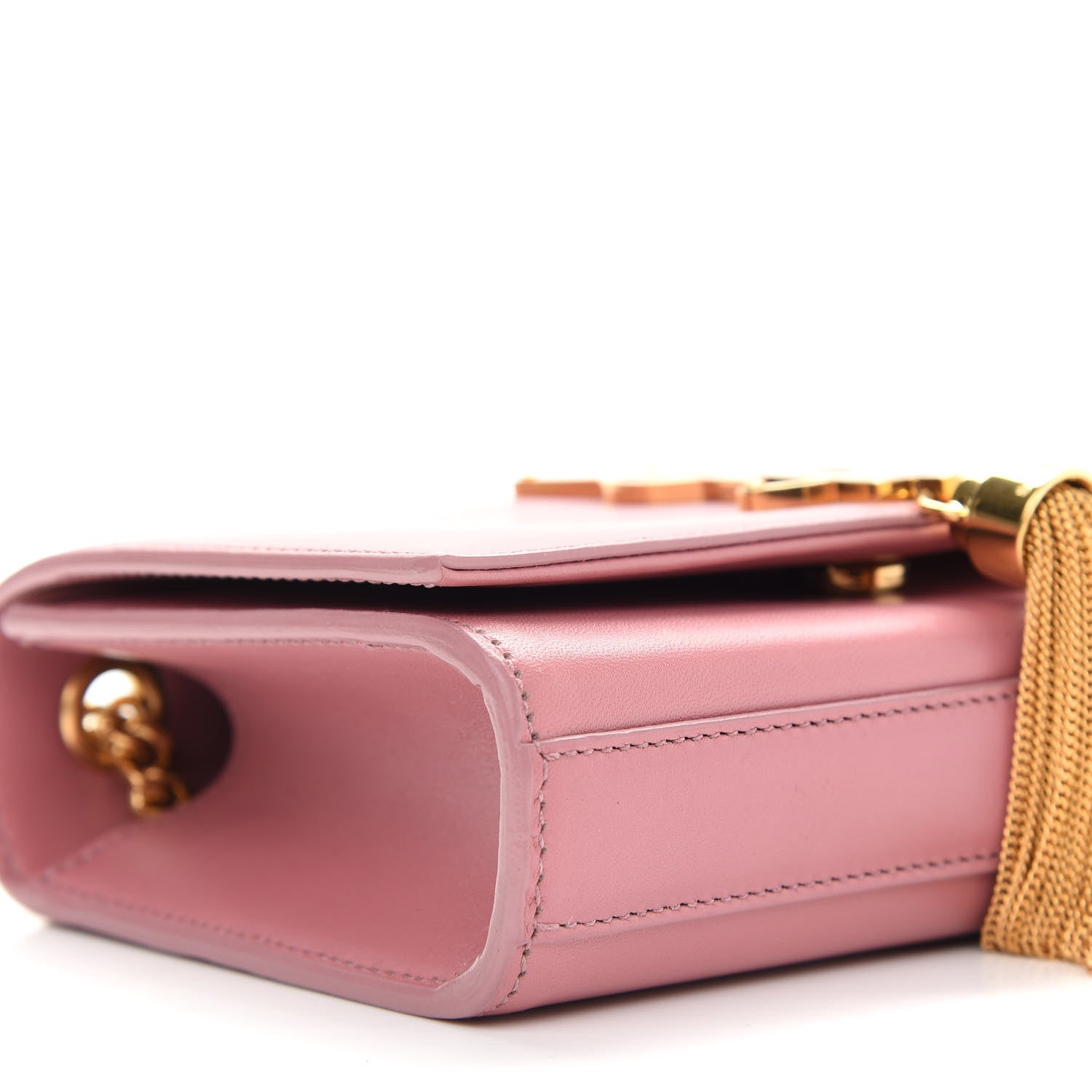 Saint Laurent Smooth Calfskin Small Classic Monogram Kate Tassel Satchel Rose Dark 7 of 8