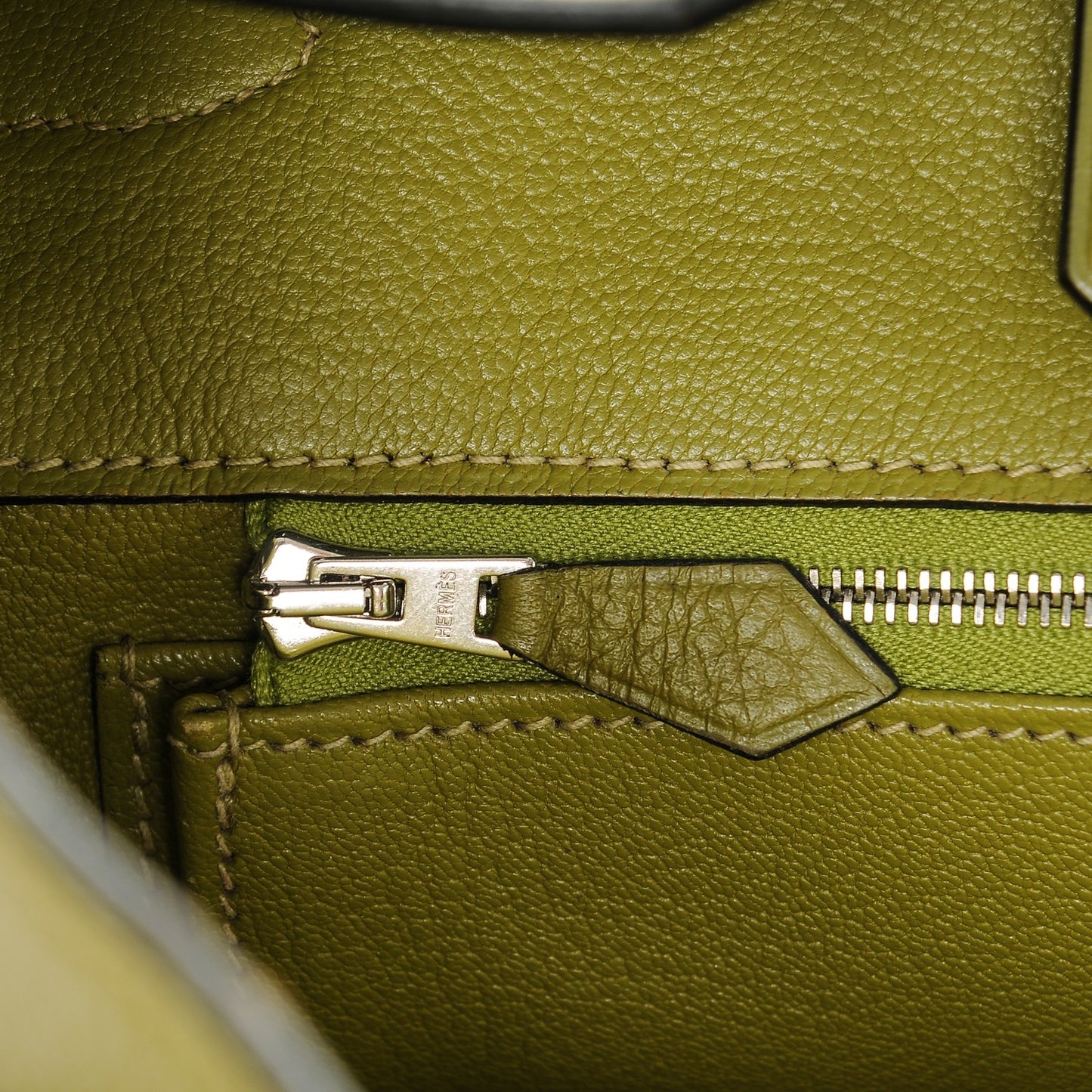 Taurillon Clemence BIRKIN 35 Vert Chartreuse