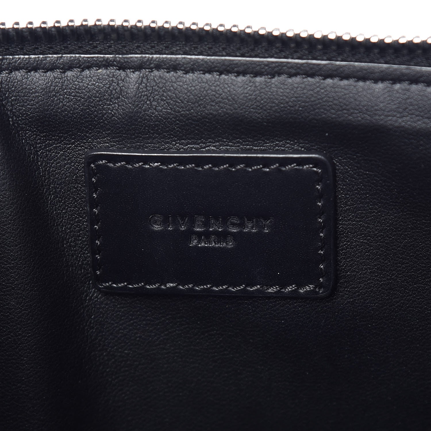Givenchy Pebbled Calfskin Star Patches Pouch Black 6 of 7
