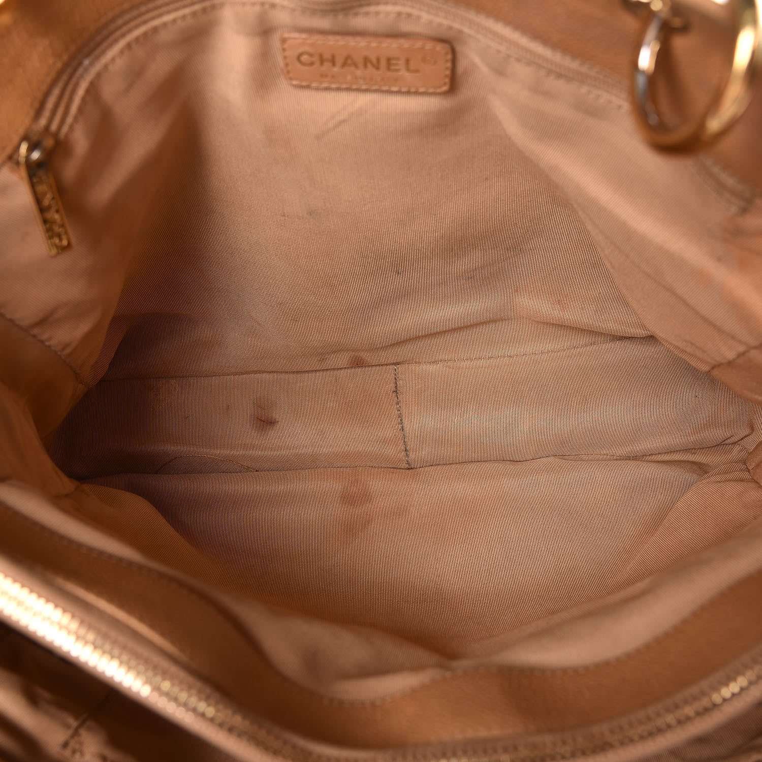 Chanel Caviar Quilted Grand Shopping Tote GST Beige 5 of 21