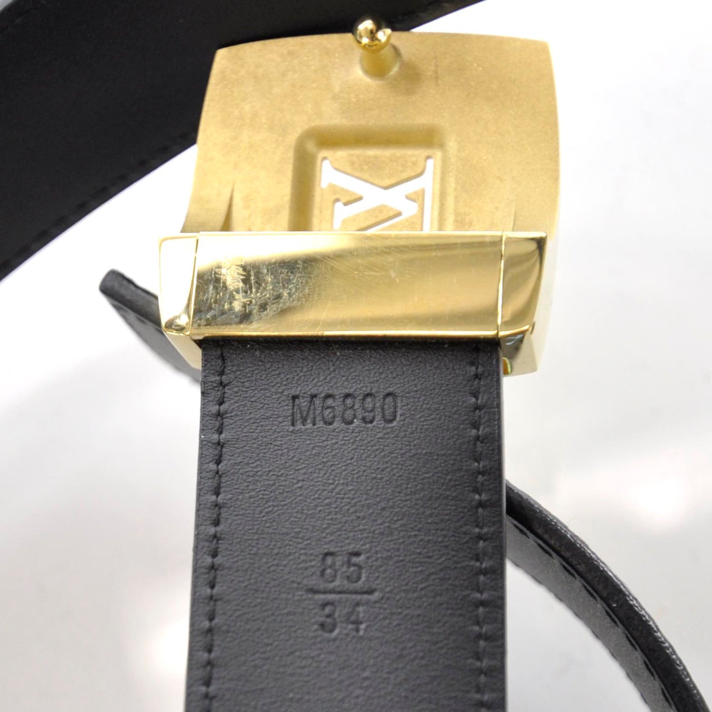 Monogram Multicolor LV Cut Reversible Belt 85 34 Black