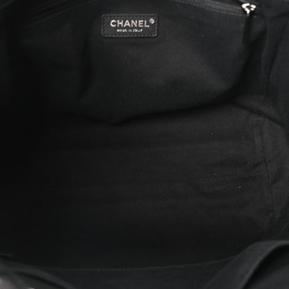Chanel Lurex Canvas Small Deauville Tote Black 5 of 10