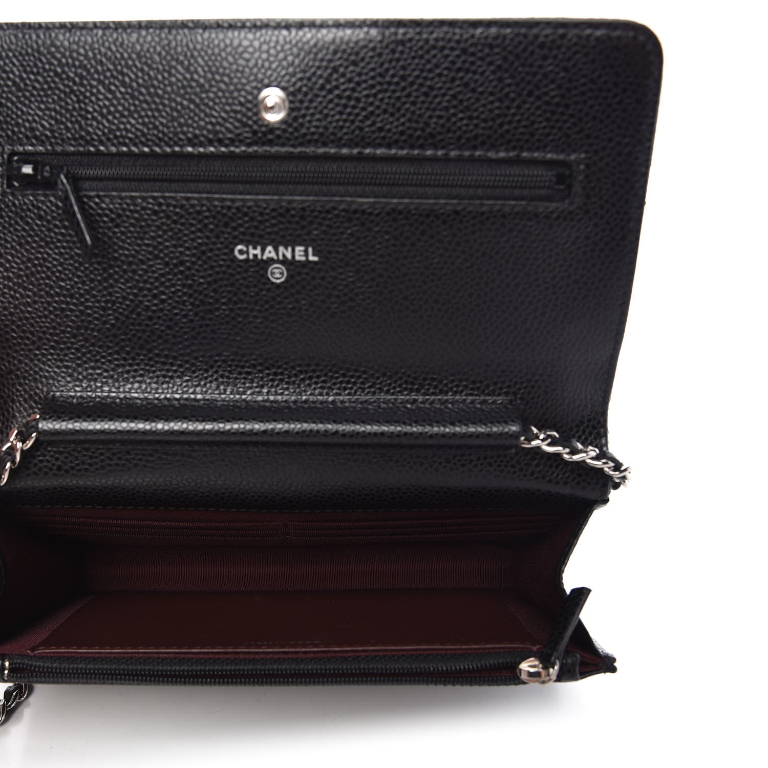 Chanel Caviar Quilted Wallet On Chain WOC Black 5 of 10