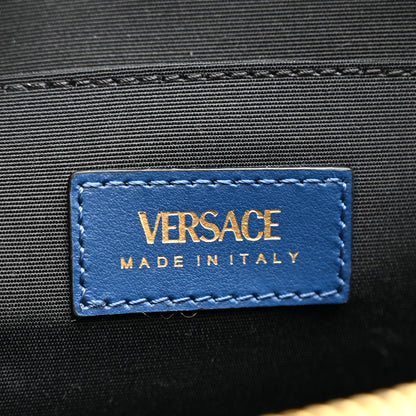 Versace Denim Quilted La Medusa Camera Bag Blue 6 of 11