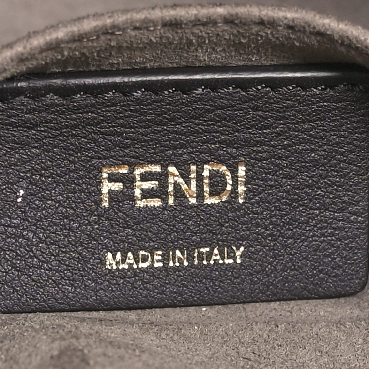 Fendi Glazed Fabric Vitello Century FF 1974 Stamp Patch Mini Double F Crossbody Bag Mogano Panna Black 6 of 10