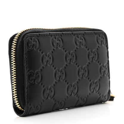 Gucci Guccissima Zip Around Card Case Black 3 of 8