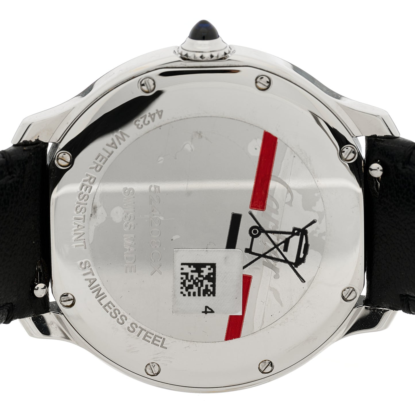 Stainless Steel Calfskin 36mm Ronde Must de Cartier Quartz Watch