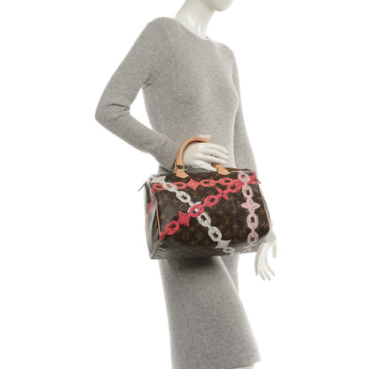 Louis Vuitton Monogram Bay Speedy 30 Rose Ballerine Poppy 2 of 6