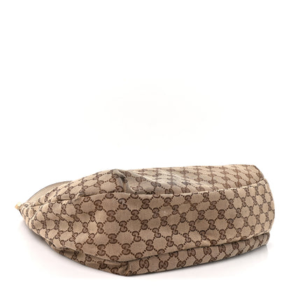Gucci Monogram Large New Ladies Web Hobo Off White 4 of 15