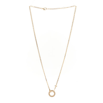 Cartier 18K Yellow Gold 2 Diamond LOVE Necklace 3 of 4